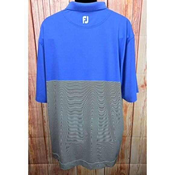 Footjoy FJ Mens Colorblock Striped Polo XL - Picture 2 of 8